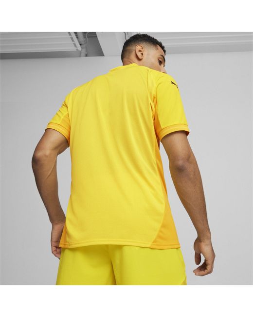 PUMA Yellow Teamfinal Jersey T-Shirt for men