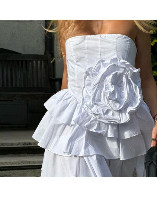 Collective The Label Gray Frill Layered Mini-Dress