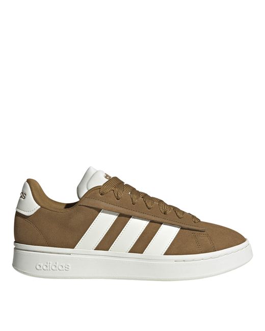 Adidas Brown Grand Court Alpha Low-Top Trainers for men