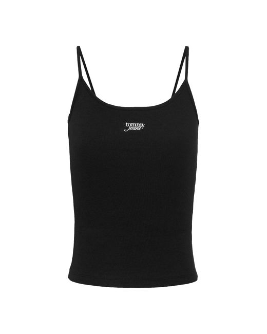 Tommy Hilfiger Black Script Strappy Cami Top