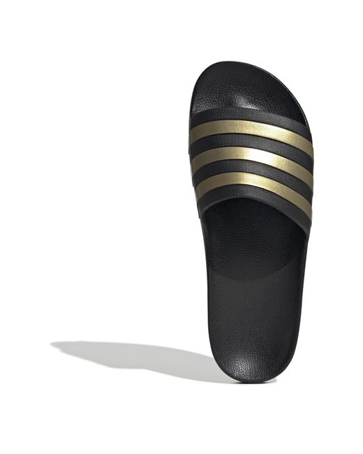 Adidas Black Adilette Aqua Slide