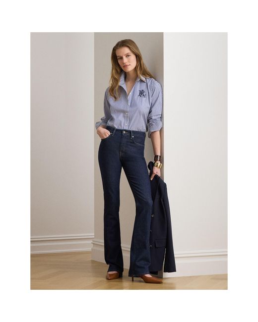 Ralph Lauren Blue Long Sleeve Plain Shirt
