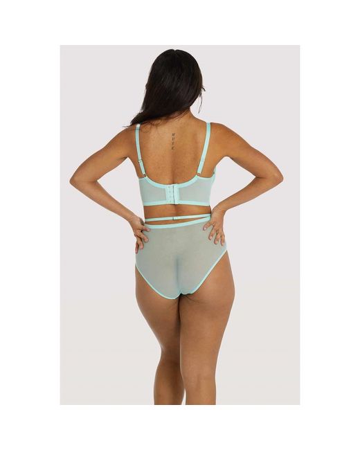 Playful Promises Green Eddie Crossover Wrap Crotchless Brief
