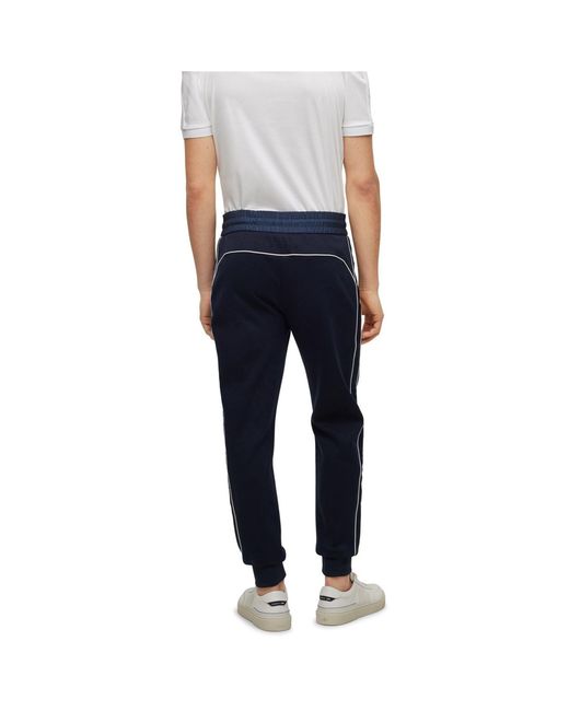 Boss Blue Lamont 260 Ps Closed Hem Jogging Bottoms for men