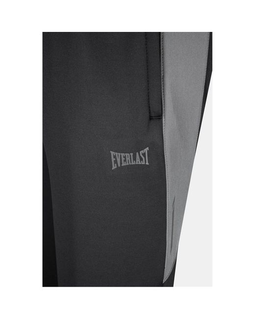 Everlast Black Nrg Closed Hem Poly Tracksuit Joggers for men
