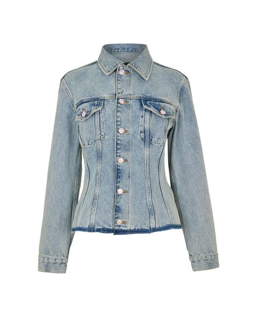 7 For All Mankind Blue Denim Jacket