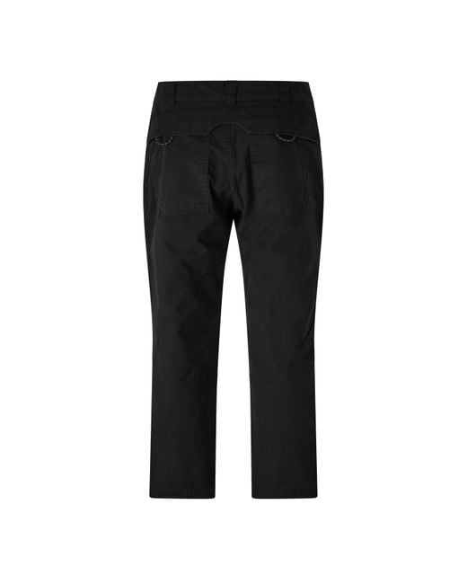 Roa Black Crimp Parachute Pants for men