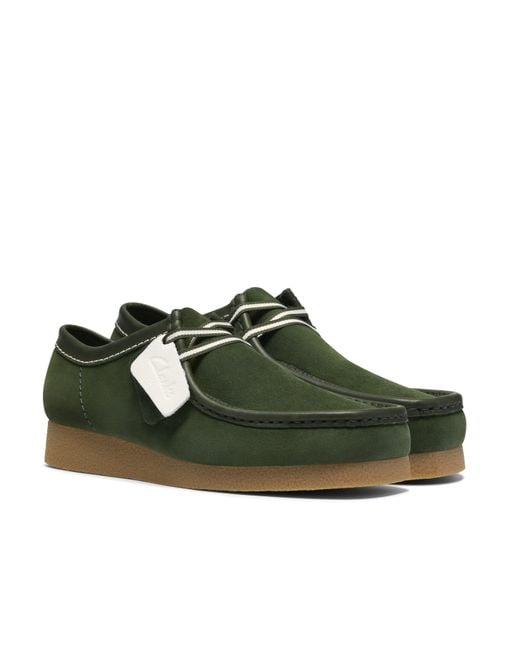 Clarks Green Wallabee Moc Toe Formal Shoes for men