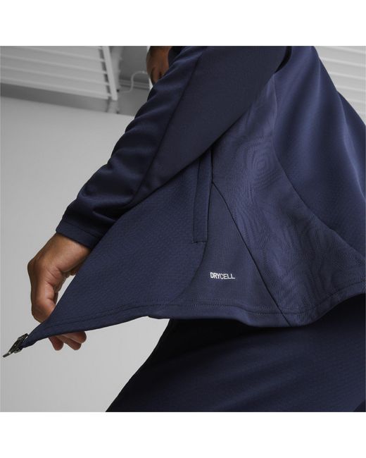 PUMA Blue Performance Moisture-Wicking Training Jacket for men