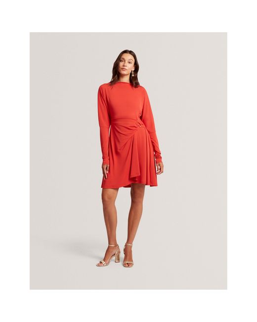 Ted Baker Red Wrap Mini Dress