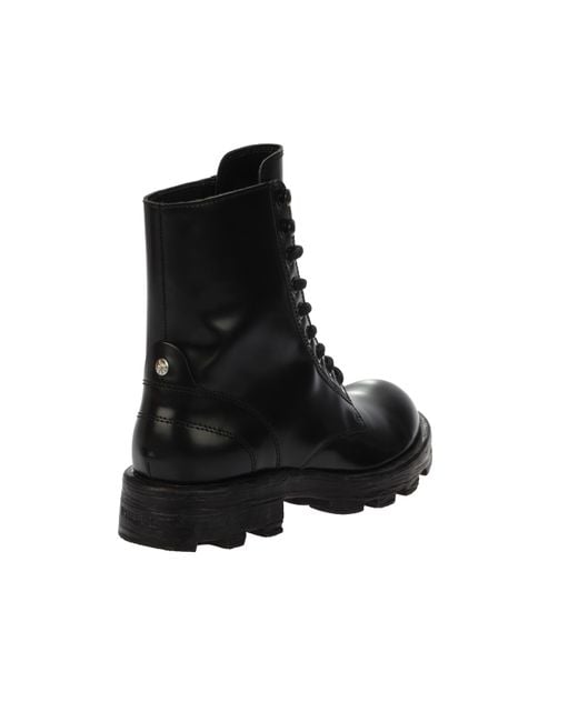 DIESEL Black D-Hammer Boots