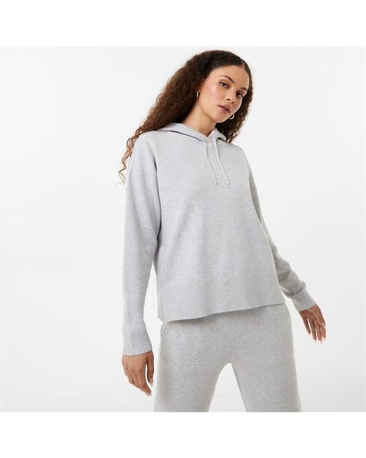 Jack Wills Knit Hoodie in Grey Lyst UK