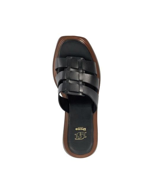 Dune Black Latelys Platform Sandals