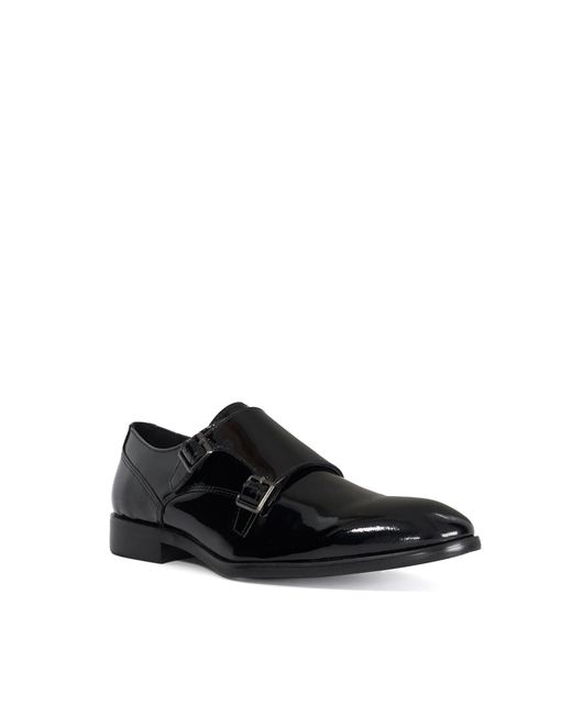 Dune Black Monk Shoes for men