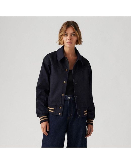 Levi's Black Lennox Varsity Jacket