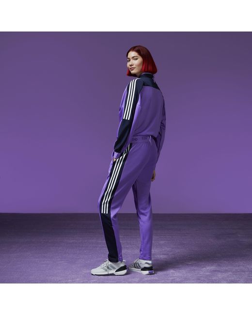Adidas Purple Tiro Suit Up Advanced Leggins