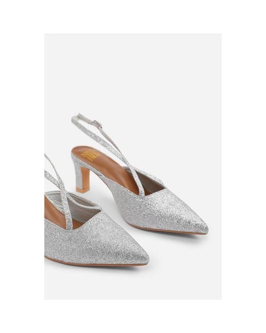 Where's That From White Block Court Shoes
