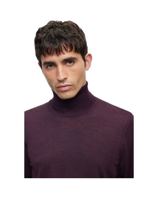 Boss Purple Musso P Crew Sweatshirt for men