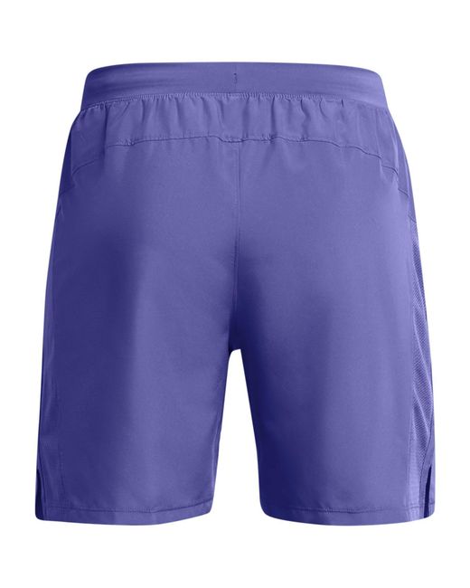 Under Armour Blue Ua Launch 7In Shorts for men