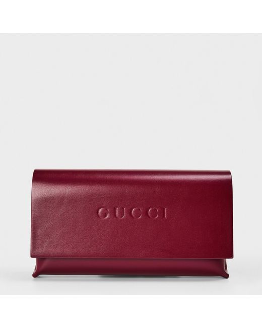 Gucci Gray Rectangle Sunglasses for men