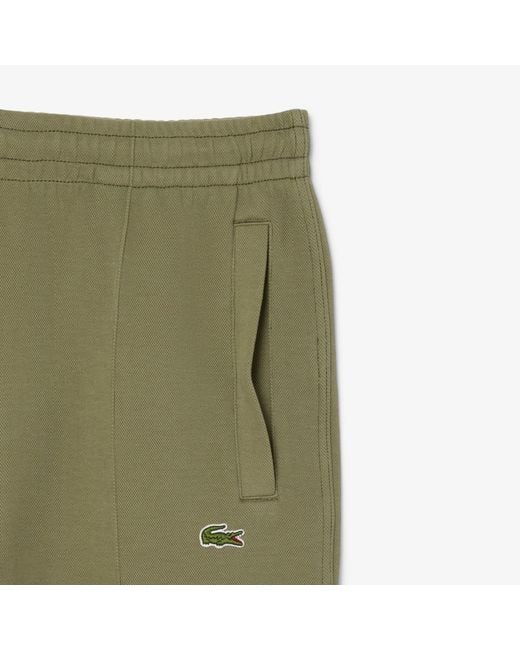 Lacoste Green Regular-Fit Pique Sweatpants for men