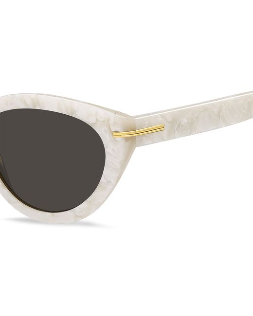 Boss Metallic Round Sunglasses