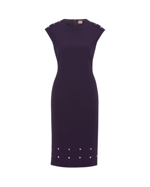Boss Blue Devoka Wrap Dress