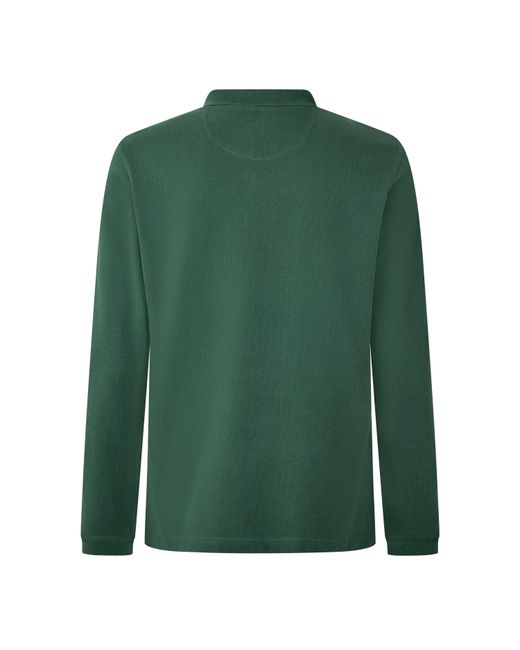 Barbour Green Essentials Long Sleeve Polo Shirt for men