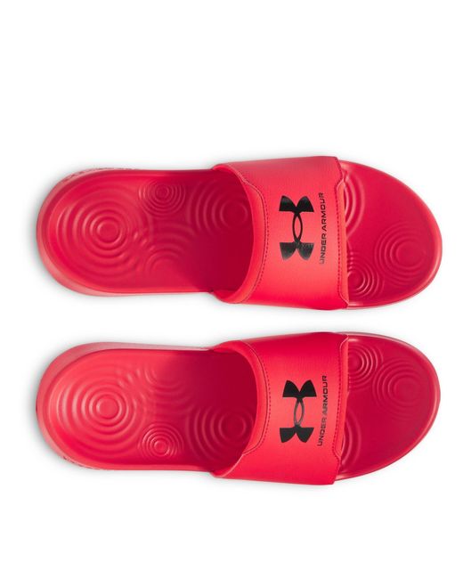 Under Armour Pink Ua Ignite Select Open Toe Slides for men