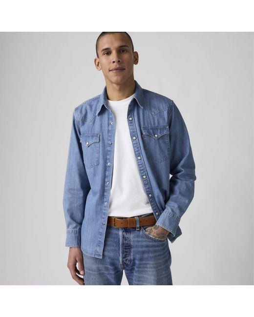 Levi's Brown Wide Loop Two Horse Belt Tobac for men
