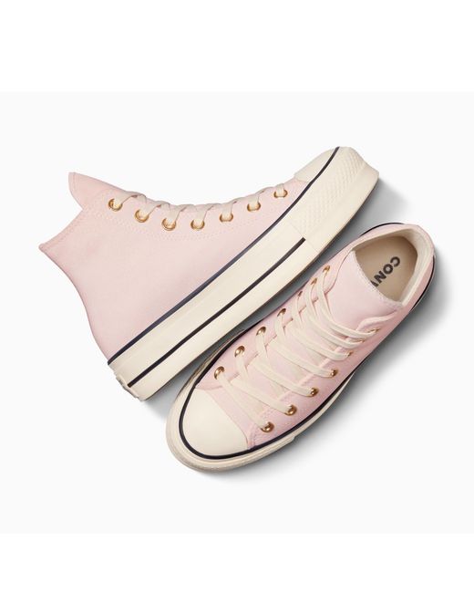 Converse Pink Chuck Taylor All Star Lif High-Top Trainers