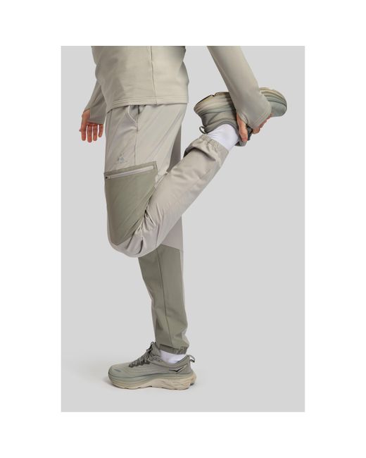 ALTRYN Gray Closed Hem Poly Joggers for men