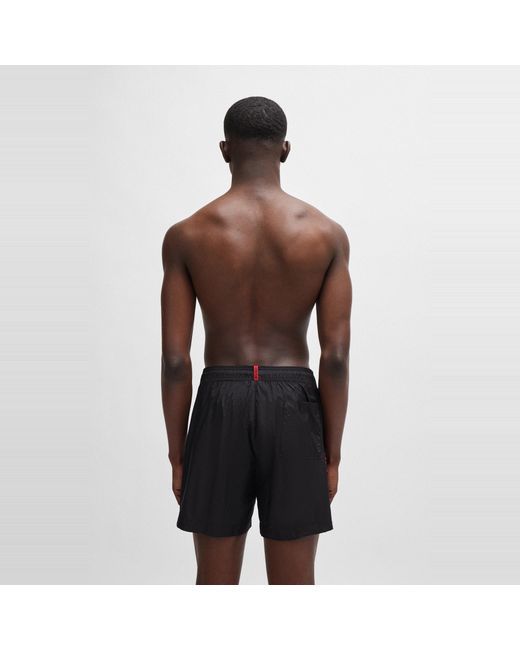 HUGO Black Fab Swim Shorts for men