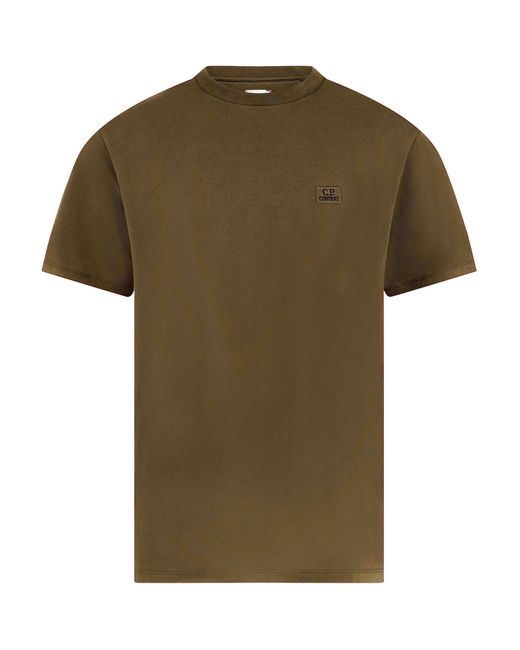 C P Company Green 30/1 Jersey T-Shirt for men