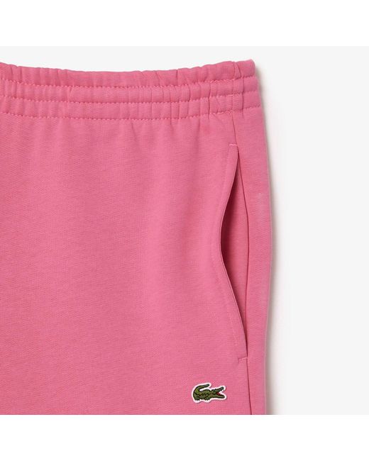 Lacoste Pink Slim Fit Organic Cotton Joggers for men