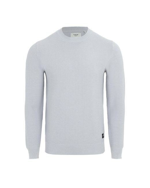 Firetrap Gray Crew Neck Jumper Knitted Pullover for men
