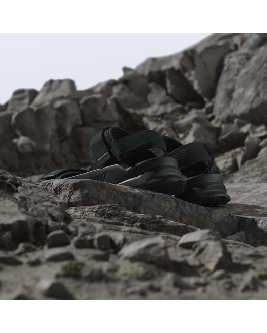 Adidas Black Terrex Hydroterra Sandals for men