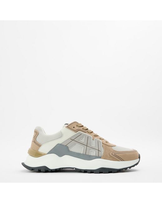 Android Homme Natural Multi-Material Chunky Trainers for men