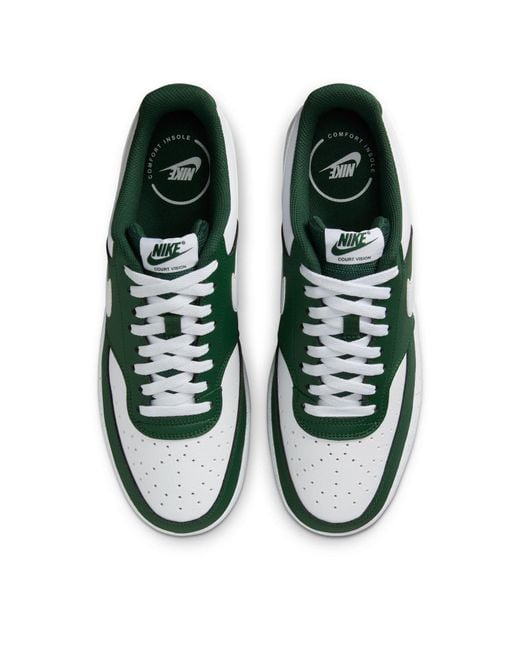 Nike Green Court Vision Low Trainers for men