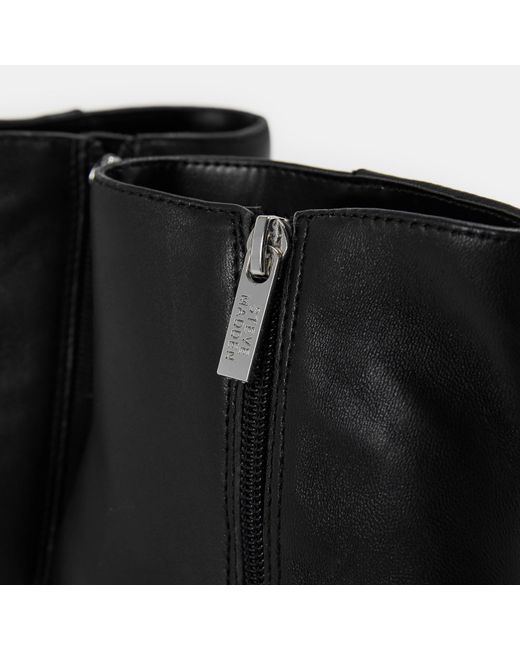 Steve Madden Black Sabine Ankle Heeled Boots