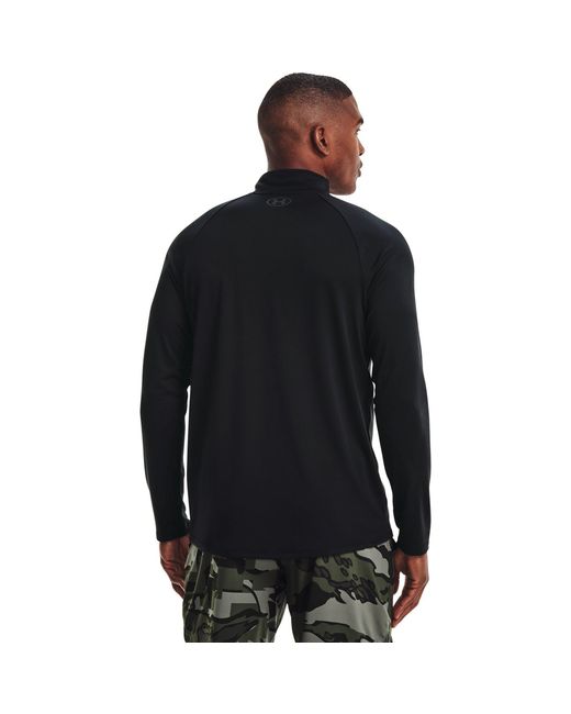 Under Armour Black Tech ½ Zip Long Sleeve for men