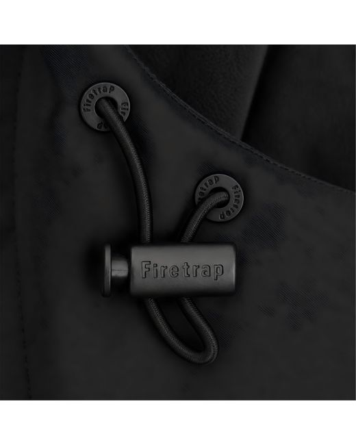 Firetrap Black Bubble Mid Jacket for men