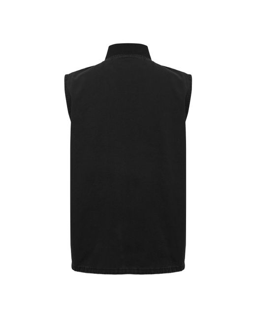Timberland Black Washed Canvas Gilet for men