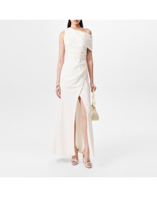 Jarlo White Annalee Floor-Length Ball Gown