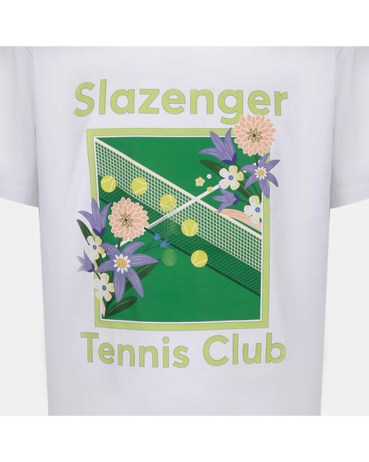 Slazenger 1881 Green Slaz Tennis Club Regular Fit T-Shirt for men