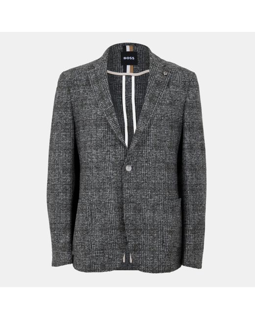 Boss Gray Hanry Tailored Formal Jacket for men