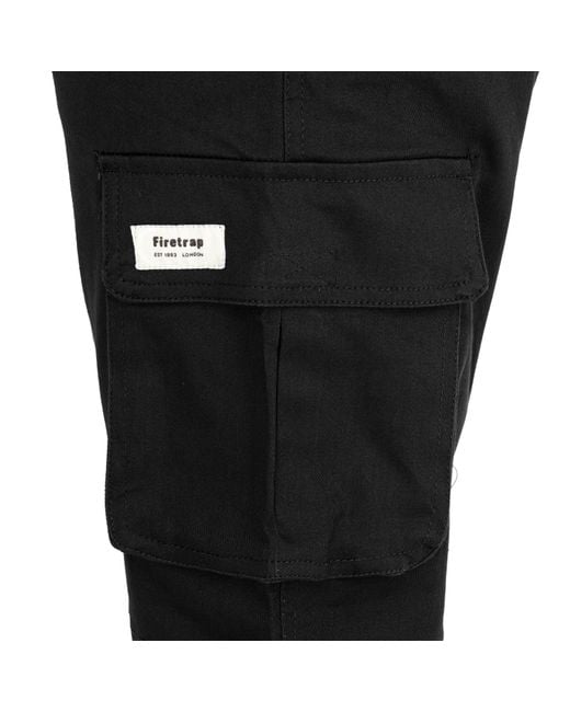 Firetrap Black Cargo Shorts for men