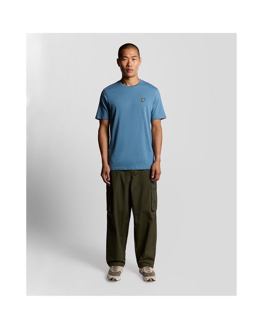 Lyle & Scott Blue Basic Logo T Shirt for men