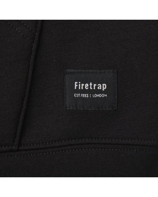Firetrap Black Scuba Full Zip Hoody for men