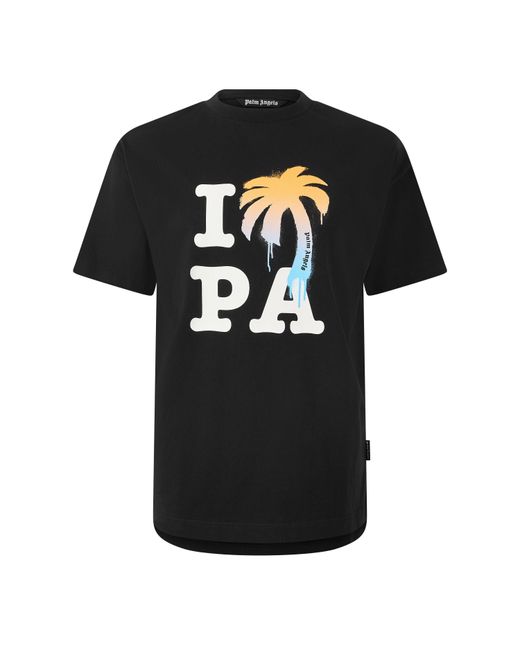 Palm Angels Black T-Shirt for men